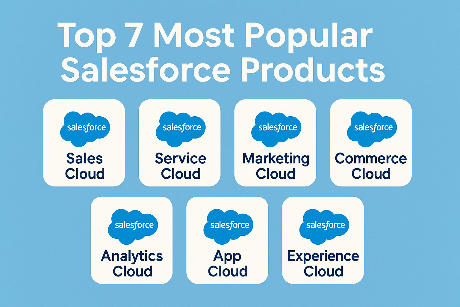 Top 7 Most Popular Salesforce Products